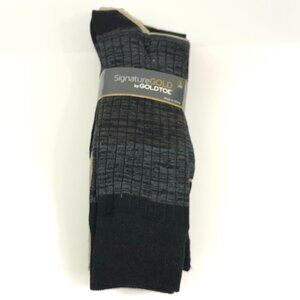 Signature Gold By Gold Toe New In Package Dress Socks 5 Pair Size 10-13